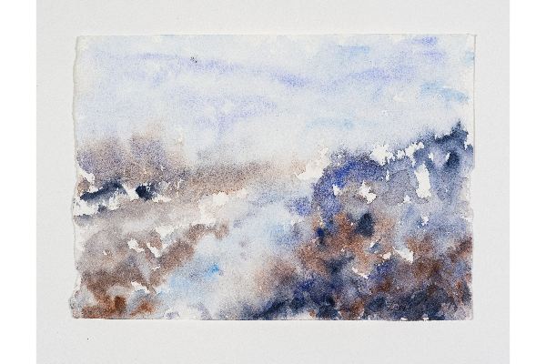 Making Space XVII, watercolour on Saint Armand, 7x5 in.